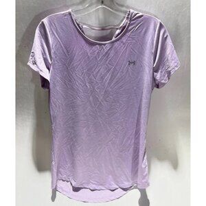 Under Armour UA Junior's Purple Top Heat Gear Size Medium